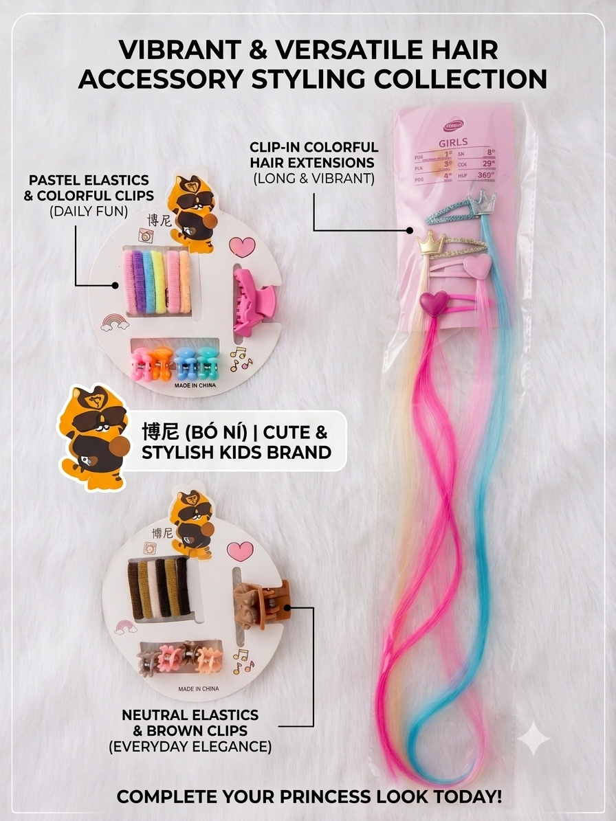 All-in-One Cute Hair Styling Combo for Girls